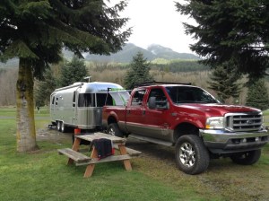 Our first campsite! Maple Grove Campground, Randle, WA